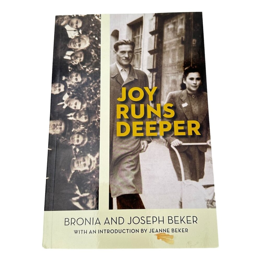 Joy Runs Deeper Bronia Beker PB Book Holocaust Memoir Parents Jeanne‎ Fashion TV